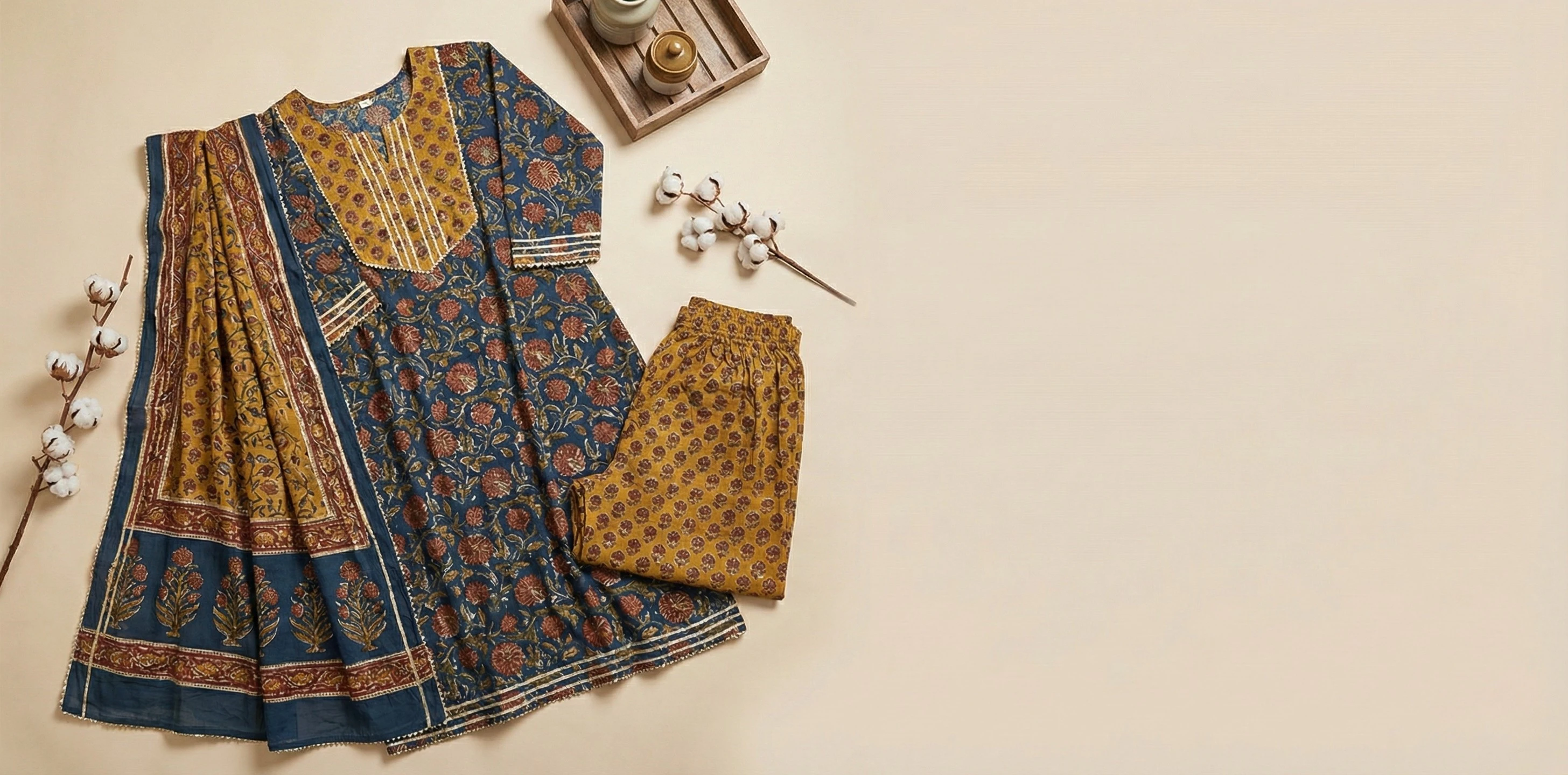 Jaipuri Kurtis by Sattvik Clothing